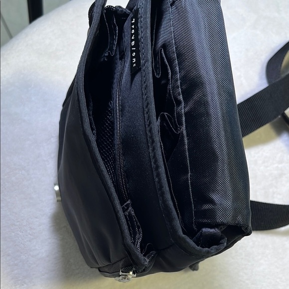 Travelon Black Crossbody Bag with Silver Accents - Picture 4 of 7
